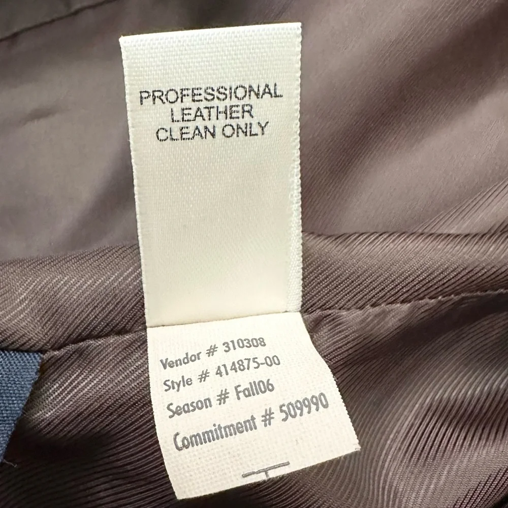 Banana Republic Brown Leather Blazer Coat